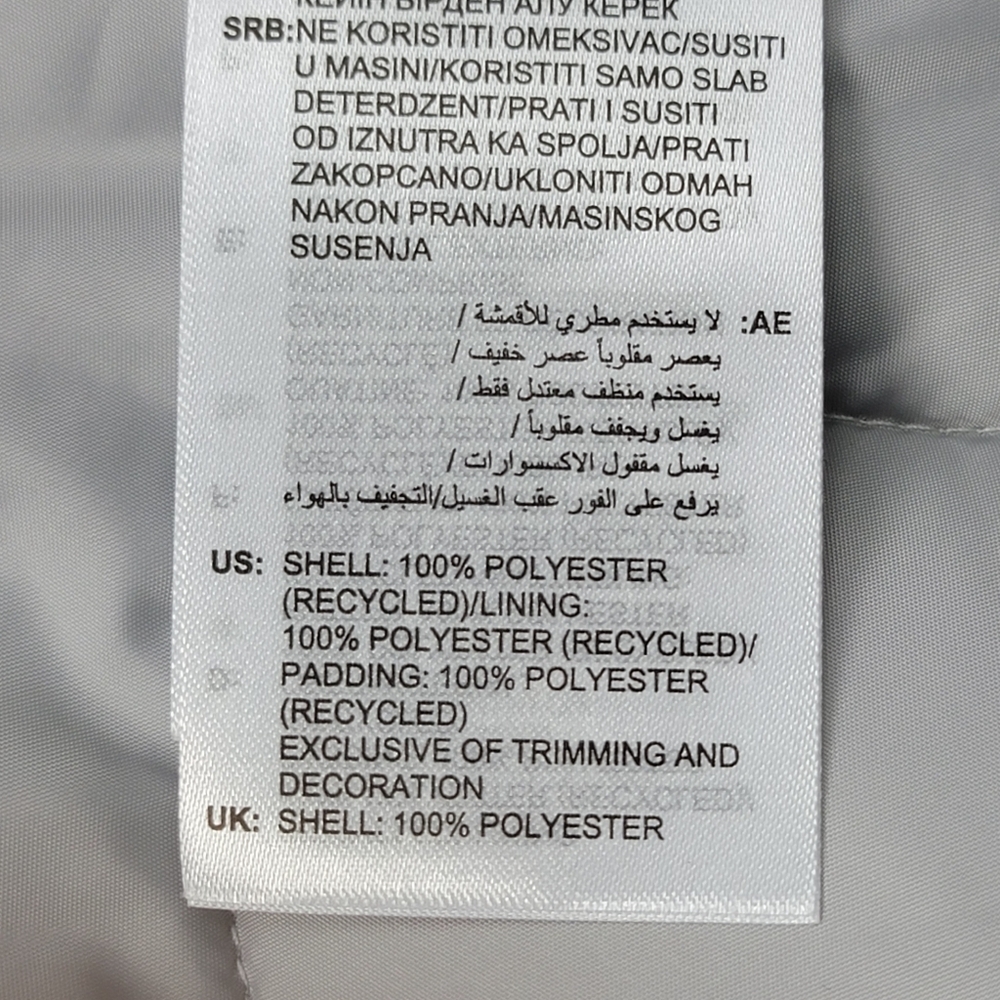 adidas Men's Nuganic Light Insulation Jacket Vest Gray IS1262 Size 2XL New - Picture 10 of 11